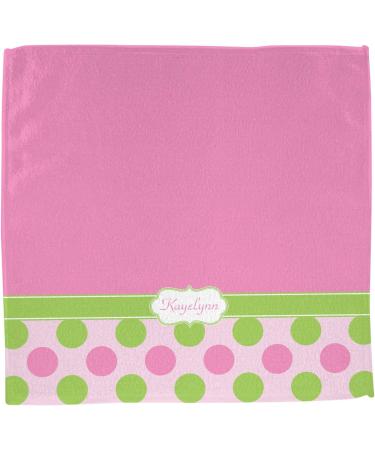 Personalized Pink & Green Dots Washcloth | YouCustomizeIt | Custom Gift for Kids & Babies - Buy Online on GoSupps.com