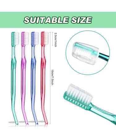 Orthodontic Toothbrush Braces Double-Ended Interdental Brush for Detail Cleaning - 12 Pieces - Buy Online on GoSupps.com