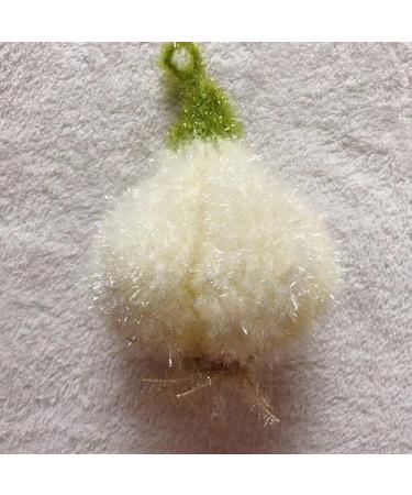 Acrylic Dish Towel 4pcs Anti-Grease Garlic Shape Dish Cloth Non-Scratch Dish Scrubber Kitchen Cleaning Wiping Rag - Buy Online on GoSupps.com