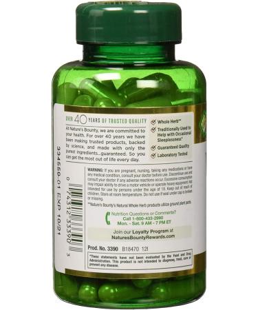 Nature's Bounty Valerian Root 450 mg - 100 Capsules | Herbal Sleep Support - Buy Online on GoSupps.com