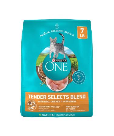 Purina ONE Tender Selects Blend Adult Dry Cat Food Chicken 7 lb.