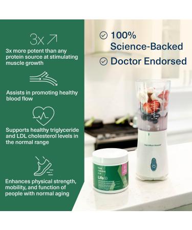 Life Essential Amino Acids Powder - Vegan EAA Supplement for Muscle Growth & Heart Health - Non-GMO Grape Flavor 30 Servings - Blood Pressure Support for 40 - Buy Online on GoSupps.com