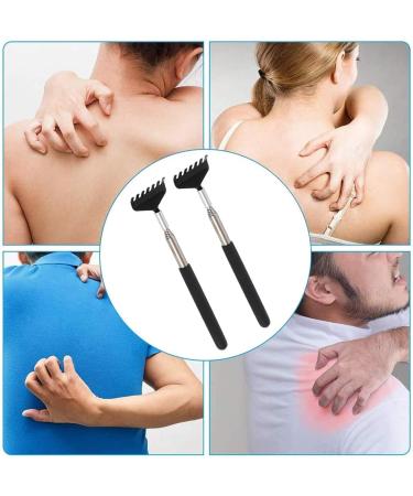 Upain Stainless Steel Telescopic Back Scratcher Set - Extendable 68cm for Head & Back Relief - 2 Pieces - Buy Online on GoSupps.com