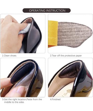 Unisex Sheepskin Heel Pads: Prevent Blisters & Improve Shoe Comfort (Black) - Buy Online on GoSupps.com