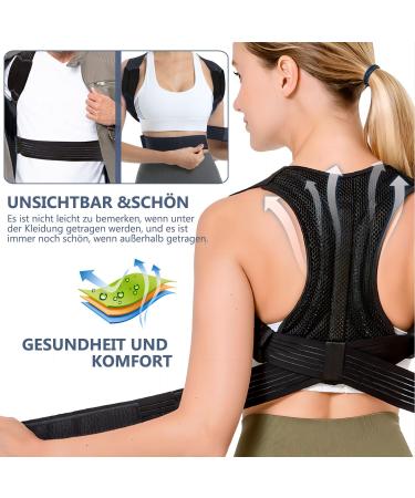 Adjustable Back Support Belt for Posture Correction - Neck Back & Shoulder Stabilizer for Men & Women - Buy Online on GoSupps.com
