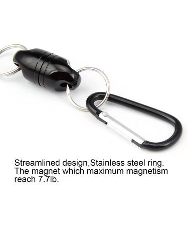 Black CRAZY SHARK Magnetic Net Release - Aluminum Shell for Fly Fishing - Buy Online on GoSupps.com