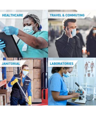 Ready First Aid Face Masks- Procedure Masks - Medical Masks - Surgical Masks - ASTM Level 3 4-Ply Construction 50 Pieces - Blue Box of 50 Blue (Astm) - Buy Online on GoSupps.com