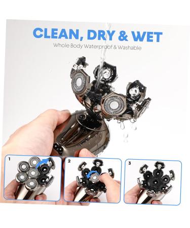 Premium Electric Face Shaver for Men - Stainless Steel Travel Razor & Clippers - Buy Online on GoSupps.com