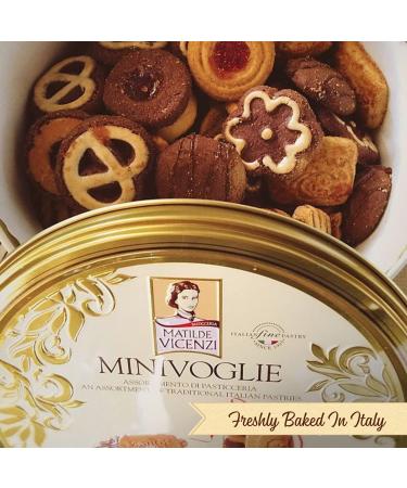 Matilde Vicenzi Minivoglie Shortbread Cookie Gift Tin - Italian Butter Cookies & Crispy Pastries | Fall Flavored Holiday Bakery Snacks - 17.6 oz - Buy Online on GoSupps.com