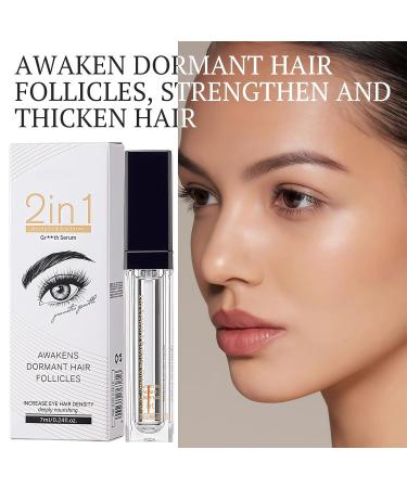 2-Pack 2 In 1 Lash Eyelash Growth Serum - Nourishing Formula for Curled Dense & Resilient Lashes Strengthening Treatment - Buy Online on GoSupps.com