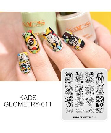 KADS Nail Art Stamping plate Nail Template Nail Art Design Tool Nail DIY Design Image Plate (GE011) - Buy Online on GoSupps.com