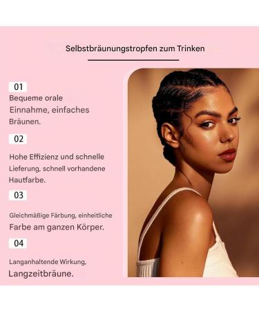  Generisch Tanning Drops to Drink - Tanning Drops - 60 ml per bottle - Nourishing Moisturizer - Natural and Fast Moisturizer - For face and body - all skin types - Buy Online on GoSupps.com