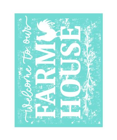 YeulionCraft Self-Adhesive Silk Screen Printing Stencil Mesh Transfers Letter Pattern Series for Decoration DIY T-Shirt Fabric Painting on Wood  Farm House