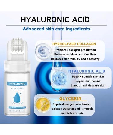 Hyaluronic Acid Microneedling Serum - Hyaluronic Acid Face Serum - Gla-Mory Micro-Infusion Facial System - Hyaluronic Acid Serum for Face - Dark Spot Remover for Face - Face Serum for Women - Buy Online on GoSupps.com