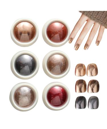 Kit de poudre ongles chrom poudre de ongles chrom e Paillettes Femmes Fingernail Pigment Nail Pigment Powder Shimmer pour petite amie femme amie s ur fille 03 C