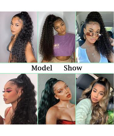 Shop Sego 50cm Wavy Clip-In Ponytail Extension - Curly Synthetic Hair in Sandy Blonde | International Shipping - Buy Online on GoSupps.com