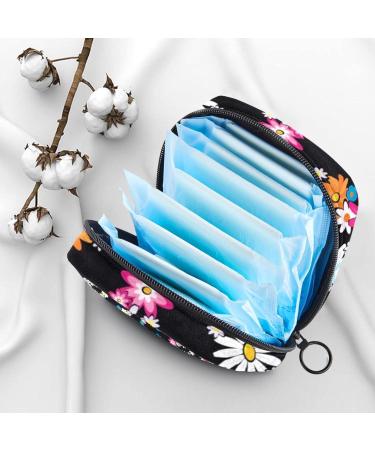 Buy No War Peace Flower Symbol Sanitary Napkins Storage Pocket | Menstruation Pad Bag & Menstrual Cup Pocket with Zipper for Teenagers & Women - Eco-Friendly & Stylish - Buy Online on GoSupps.com