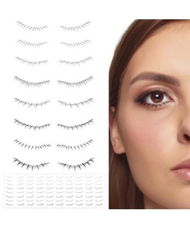Bottom Lashes Lower Eyelashes 10 Sheet Disposable Under Lash False Lashes Type 1 Waterproof Sweatproof Eyelash Stickers Simulation Cute Natural Bottom Lashes For Woman Girls Lower Eyelashes