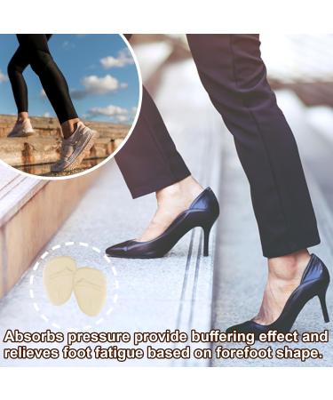 High Heel Comfort Pads - 6 Pairs Silicone Metatarsal & Forefoot Cushions for Women | Non-Slip Ball of Foot Inserts - Buy Online on GoSupps.com