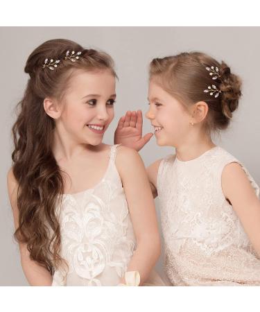 12-Piece Crystal Bridal Hair Pins - Gold Wedding Hair Accessories for Bride, Flower Girls, Bridesmaids - Buy Online on GoSupps.com