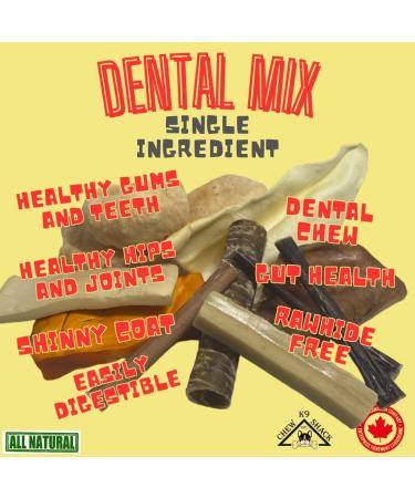 Dental Mix Chew Bag - Chews to Help Remove Plague & Promote Dental Health for Strong Teeth and Gums- Best for Dogs up to 50lbs - Fights Bad Breath No Rawhide Bully Sticks Yak Chews and More! - Buy Online on GoSupps.com