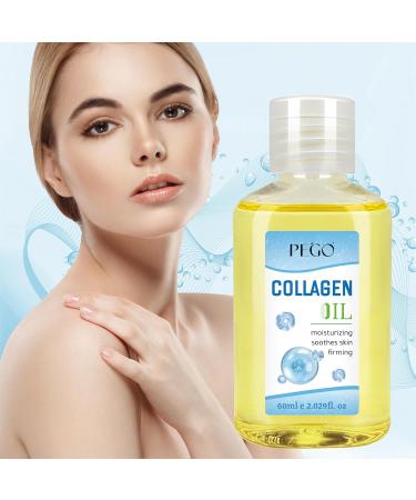 PEGO Collagen Body Oil,Skin Moisturizer,Massage Oil,Hydrating Skin Moisturizer & Spa-Grade Massage Oil,Targets Dry Patches, Rough Heels & Dull Skin,Multi-Area Use for Face, Body, Legs & Feet (1Pack) 2.03 Fl Oz (Pack of 1) - Buy Online on GoSupps.com