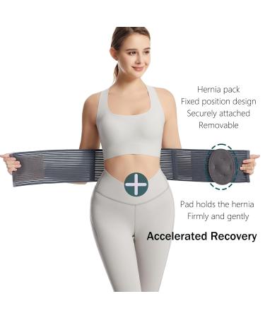Umbilical Hernia Belt for Men & Women | Dual Compression Pads | Abdominal Binder Post-Surgery & Postpartum (L/XL) - Shop Now - Buy Online on GoSupps.com