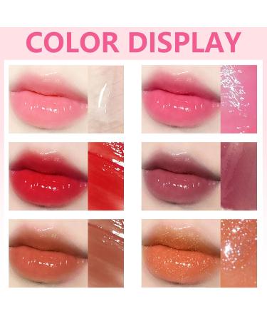 6 Colors Lip Oil Set - Hydrating Lip Glow & Gloss | Long-Lasting Non-Sticky Plumping Lip Makeup - Buy Online on GoSupps.com