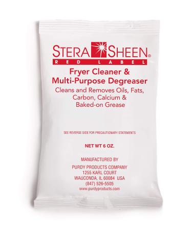 Stera-Sheen Red Label French Fryer and Filter Cleaner - 6 oz Packets - 24 Packets/Case