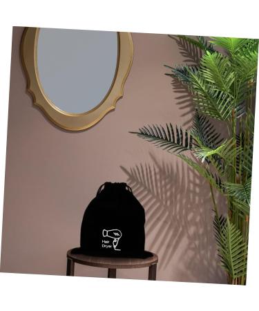 WOONEKY 1pc Hair Dryer Storage Bag Travel Organizer Bags Hairdryer Drawstring Bag Mini Packing Carry Flannel - Buy Online on GoSupps.com