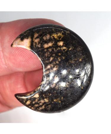 Thumb Worry Stone Moon Shaped Statue Crystal Stone Natural Gemstone Colorful Mascot Yoga Reiki Gift Room Home Decor (Color : Rose Quartz Size : 30mm) 30mm Rose Quartz - Buy Online on GoSupps.com