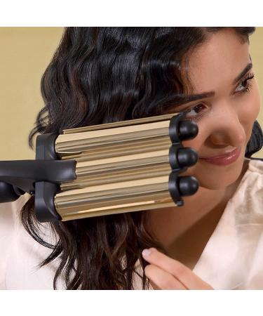 Hot Tools Pro Artist 24K Gold Digital 3 Barrel Hair Waver - Jumbo Size for Defined Waves - Buy Online on GoSupps.com