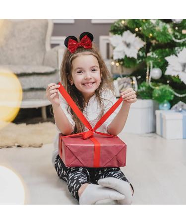 Red Polka Dot Mouse Ear Scrunchies & Hair Bow Clips Set for Girls - Perfect for Costume & Party Decorations - Buy Online on GoSupps.com
