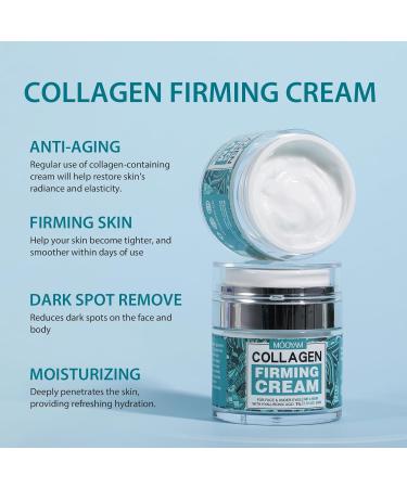 Collagen Face Cream with 7% Hyaluronic Acid - Moisturizing Anti-Wrinkle & Firming Day & Night Cream for Face & Body - Buy Online on GoSupps.com