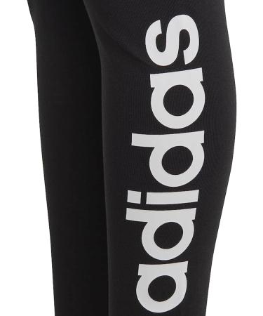 Buy adidas Girls Essentials Linear Logo Cotton Leggings (11-12 Years) - Black/White | International Shipping Available - Buy Online on GoSupps.com