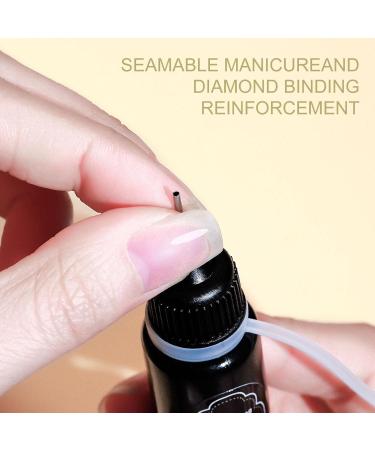 Nail Rhinestones Glue Gel Nail Gems and Rhinestones Adhesive Sealing No Wipe Gel Glue for Nails No Wipe Adhesive Filler Sealing Glue for Gems Diamonds Jewelry Gel Nail Polish Decoration - Buy Online on GoSupps.com