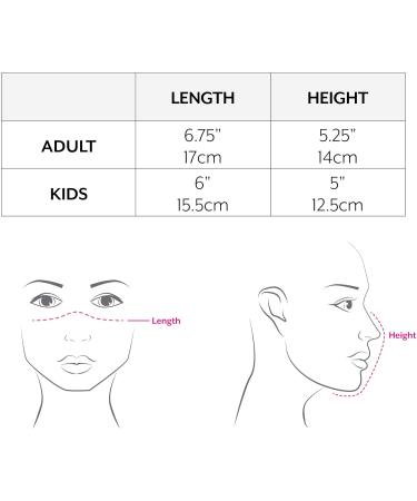 Weddingstar Pack of 3 Washable Children's Face Masks with Filter Pocket - Reusable & Adjustable Dye Ties - Buy Online on GoSupps.com