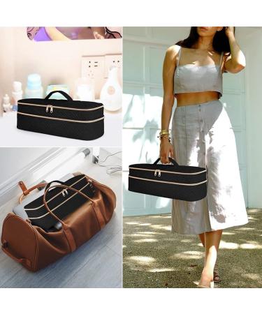 ecaqlin Carrying Case Hair Dryer/Volumizer/Styler Hair Tools Insulated Storage Bag Organizer for Hair Stylist with Dividers - Buy Online on GoSupps.com