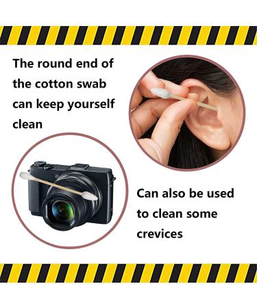 Thick Cotton Swabs XL - 2 Packs Natural Organic Biodegradable Cotton Buds with 600pcs Thick Tips (Pointed & Round) - Buy Online on GoSupps.com