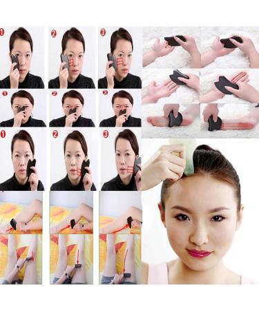 JOVIVI Gua Sha Scraping Massage Tool Set - Rose Quartz & Aventurine Wing-Shaped Guasha Board for Spa & Wellness - Buy Online on GoSupps.com