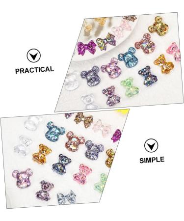 HONMEET 3 Nail Tools Nail Polish Tools Manicure Tools Bear Nail Color Display Tool Clear Nail Color Displaying Tool Bow Nail Color Displaying Tool Play Board Sample Bear Bow Tie - Buy Online on GoSupps.com