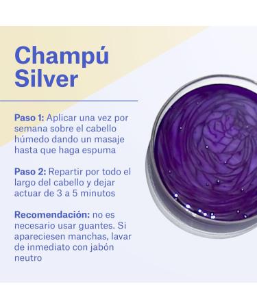  NaturVital NaturVital Silver Shampoo Paraben Free Natural White and Grey Hair Mattifying Platinum Grey Hair Blue Pigment for Men and Women 6 x 300 ml - Buy Online on GoSupps.com