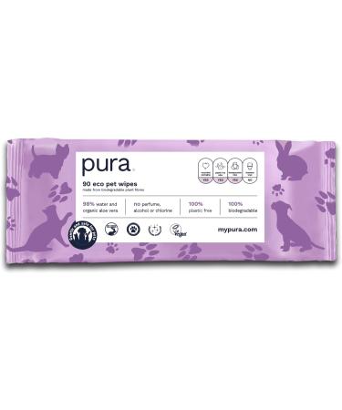 Pura ko XXL Wet Wipes for Dogs Cats & Rabbits | 100% Biodegradable Plastic-Free Hypoallergenic Care Cloths | 360 Towels for Paws Fur & Back - Buy Online on GoSupps.com