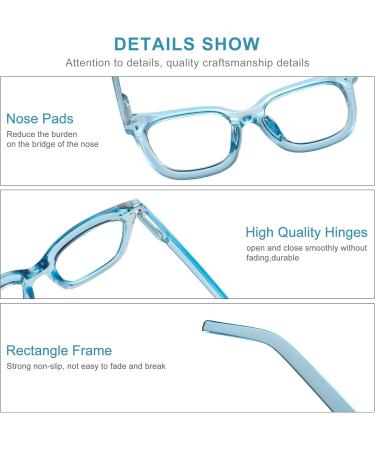 Blue Light Blocking Glasses for Women & Men - Square Red Style | Shop Now for Eye Protection & Comfort - Buy Online on GoSupps.com