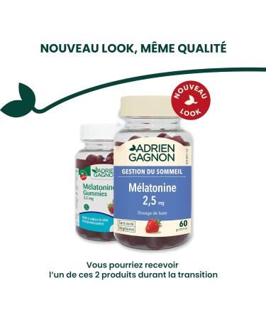 Adrien Gagnon - Sugar Free Melatonin Gummies - 2.5mg 60 Count - Buy Online on GoSupps.com