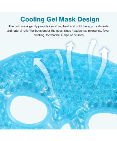 2pcs Cold Face Eye Mask Ice Pack - Skin Care Self Care Beauty - Buy Online on GoSupps.com