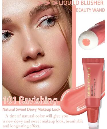 Creme Blush Beauty Wand - Matte Cheek Blusher Stick for Cheeks & Lips - 101 RAVISHING Nude Pink - Long-Wearing, Dewy Finish - Buy Online on GoSupps.com
