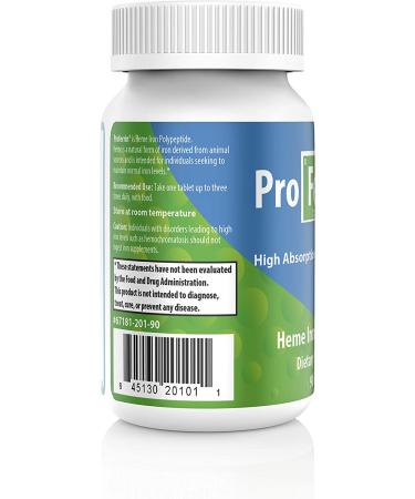 Proferrin ES Heme Iron Polypeptide Dietary Supplement Tablets - 90 Count Pack - Blue/Green | Essential Iron Support - Buy Online on GoSupps.com