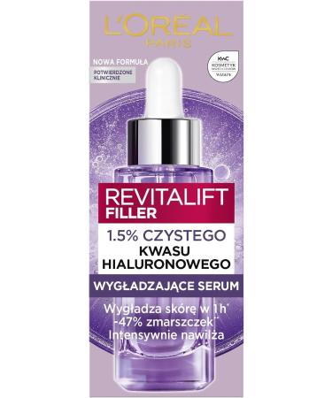 L'OREAL LOREAL PARIS Revitalift Filler 15 Hyaluronic Acid Serum 30 ml - Buy Online on GoSupps.com