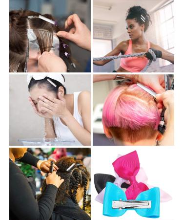 Mandala Crafts Silver Alligator Hair Clips 2.25 Inch Pack of 200 - Hair Bow, Cutting, Hairdressing, Curl - Professional Salon Tool for Women & Girls - Buy Online on GoSupps.com